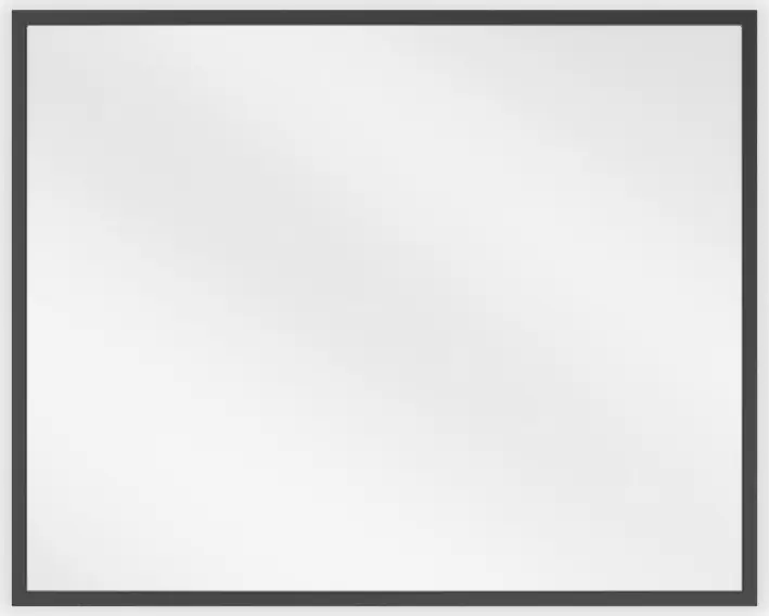 Značkový Obdélníkové zrcadlo MEXEN LOFT 50x40 cm - černý rám, 9852-050-040-000-70