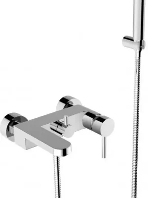 Značkový Nástěnná vanová baterie DECCO Chrom s příslušenstvím