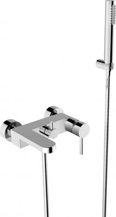 Značkový Nástěnná vanová baterie DECCO Chrom s příslušenstvím