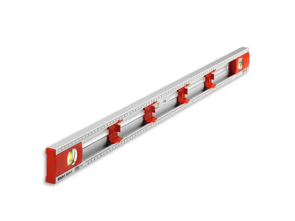 SOLA CORDINAT vodováha 80cm AL značkovací 1+1libela stříbrná Nová Kolekce