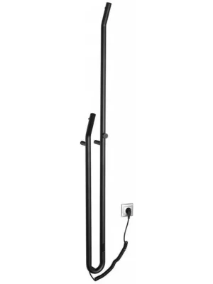 Finální Výprodej DUOPASSO elektrický sušák ručníků s časovačem, 122x1700mm, 45 W, černá mat