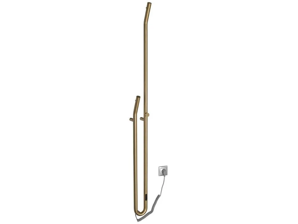 DUOPASSO elektrický sušák ručníků s časovačem, 122x1700mm, 45 W, zlato mat Pouze Dnes