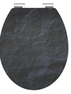 Časově Omezené WC sedátko Schütte BLACK STONE | MDF HG, Soft Close