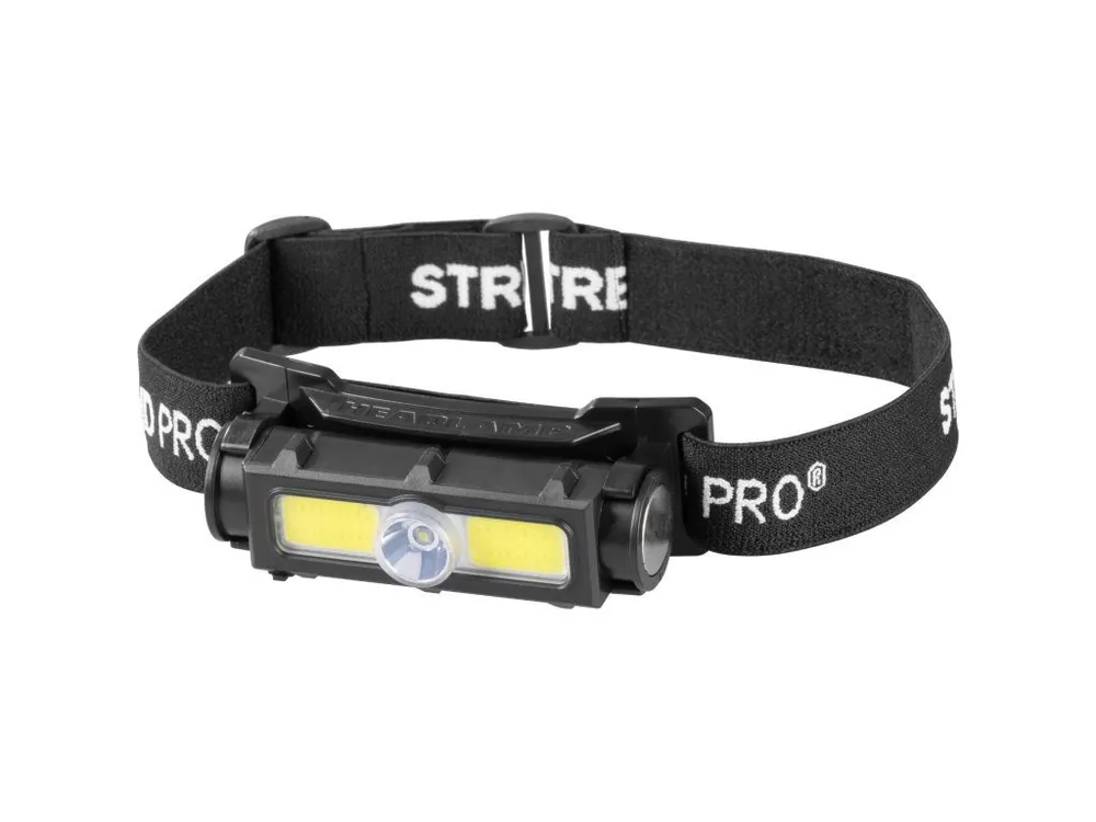 Značkový Čelovka 400lm, XPE+COB, 1200mAh, USB nabíjecí, IP44, STREND PRO H3173 | element-shop.cz