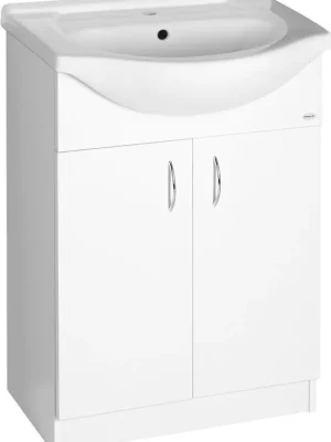 Akce Aqualine SIMPLEX ECO 65 umyvadlová skříňka včetně umyvadla 63x83, 5x30, 7cm SIME650