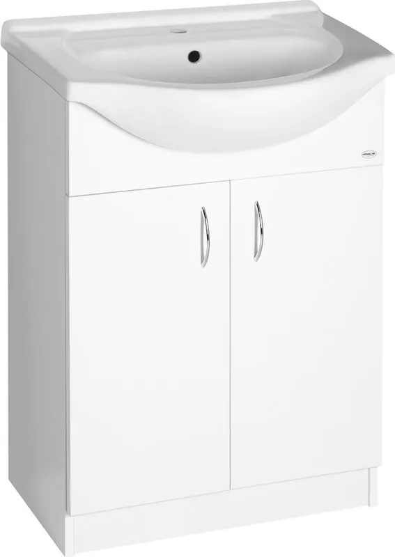 Akce Aqualine SIMPLEX ECO 65 umyvadlová skříňka včetně umyvadla 63x83, 5x30, 7cm SIME650