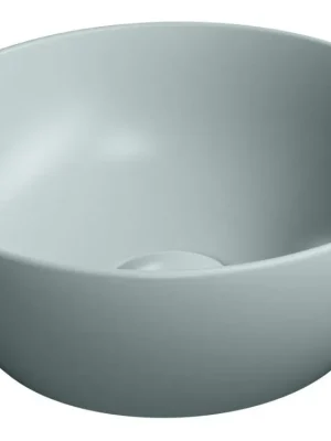 Značkový PURA keramické umývátko na desku, průměr 32cm, ghiaccio mat