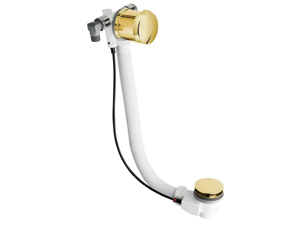 Akce Polysan Vanová souprava s napouštěním, bovden, délka 575mm, zátka 72mm, zlato 71684G