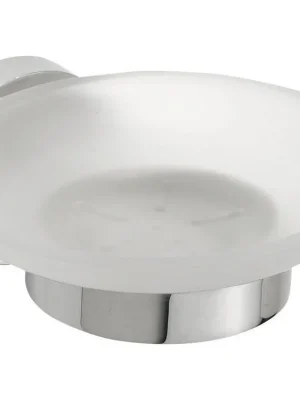 Značkový Sapho X-ROUND mýdlenka, mléčné sklo, chrom XR803