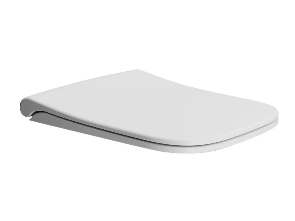 NUBES WC sedátko, Soft Close, bílá mat/chrom Bezpečná Platba