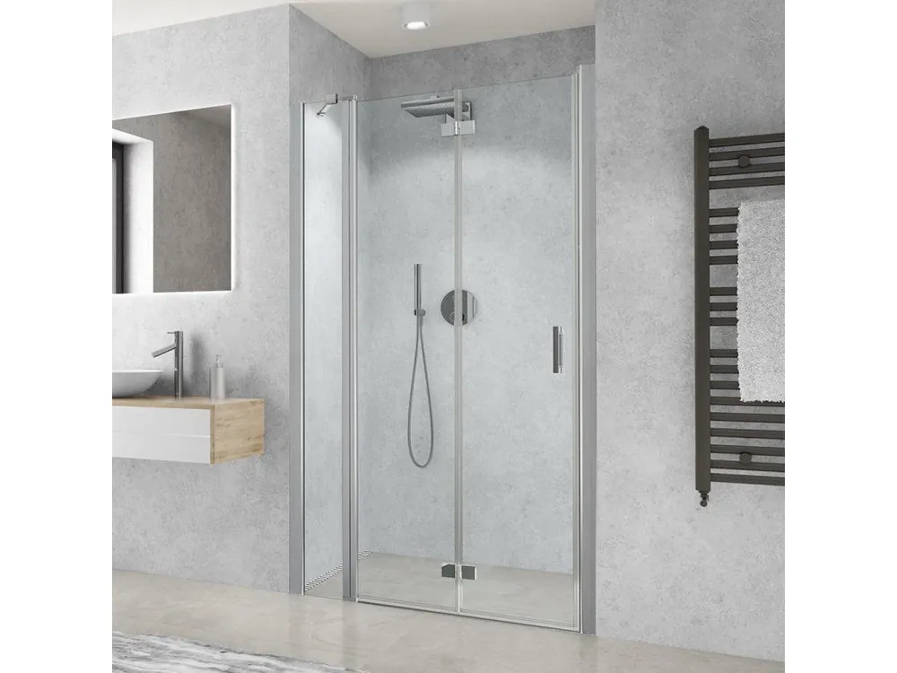 Akce Roth CARIBA LINE CI RFL/R Jednokřídlé sprchové dveře s pevnou částí do niky 120 cm