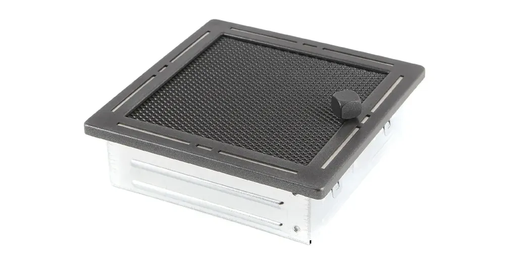 Značkový HS Flamingo Krbová mřížka 16x16 cm, TREND grafit s žaluzií