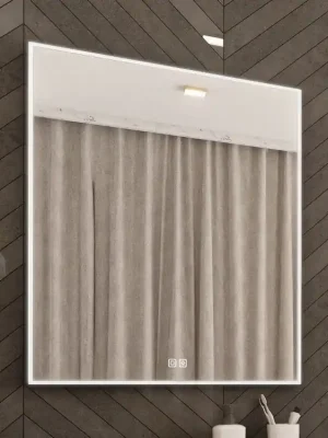 Černé LED zrcadlo 600x800 se dvěma dotykovými senzory Nimco ZPC 13002VX-90 Nejlepší Volba