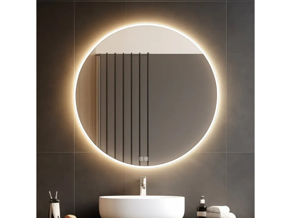 Must-Have Kulaté LED zrcadlo pr. 800 se dvěma dotykovými senzory Nimco ZP 26002RVX