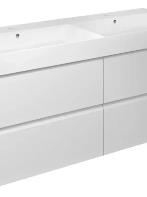 FILENA dvojumyvadlová skříňka 118x51,5x43cm, bílá mat Vrácení Zdarma