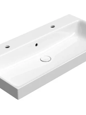 Nakupujte Hned Sapho NUBES keramické dvojumyvadlo 100x50cm, bílá ExtraGlaze 9623211