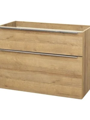 Akce Mereo Mailo, koupelnová skříňka 101 cm, dub Riviera, chrom madlo CN522S