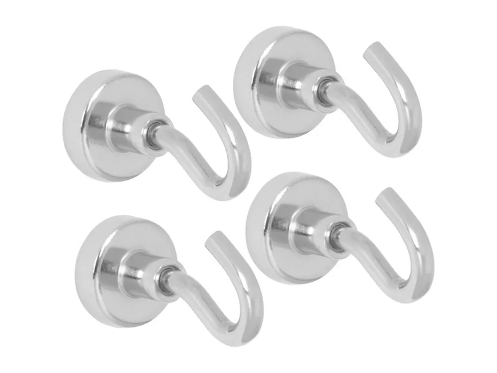 Akce Magnet s věšákem, 16mm, max. 6kg, extra silný, bal. 4ks, STREND PRO | element-shop.cz