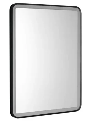 Finální Výprodej SWIDA zrcadlo s LED osvětlením 60x80cm, dotykový senzor, stmívatelné, černá mat