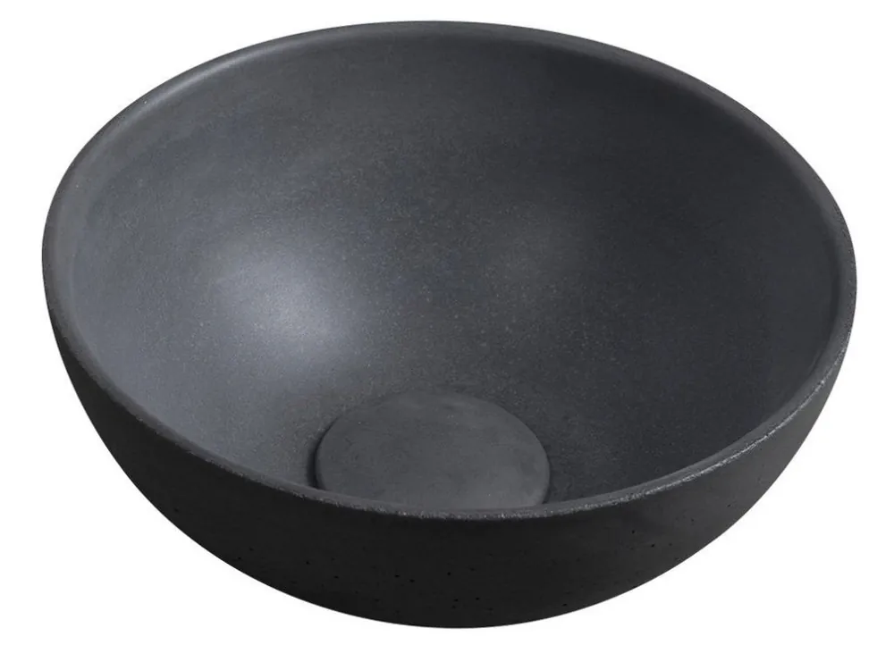 Sapho Minor betonové umyvadlo na desku 26 cm antracit mat | Koupelny-Sanita.cz Expresní Doručení