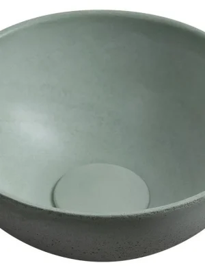 MINOR betonové umývátko na desku, O 26cm, zelená mat Cenový Hit
