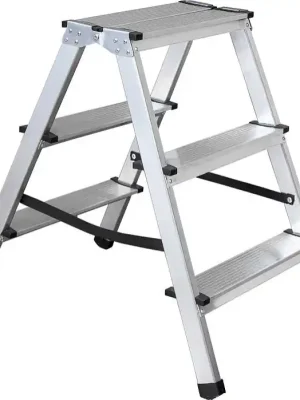 Zlevněný STALCO schůdky 2x3 ALU oboustranné 150