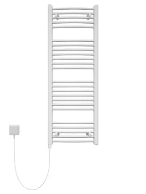 Zlevněný Topný žebřík do koupelny elektrický Korado Koralux Rondo Classic-E 1500x450mm 500W bílá