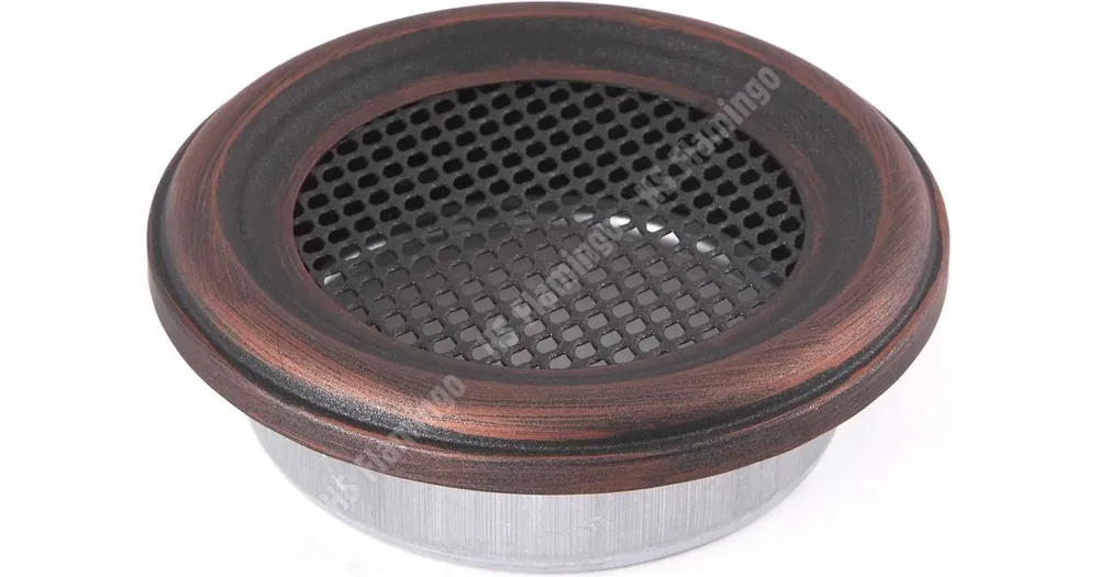 Akce HS Flamingo Krbová mřížka KULATÁ 125 mm měděná patina