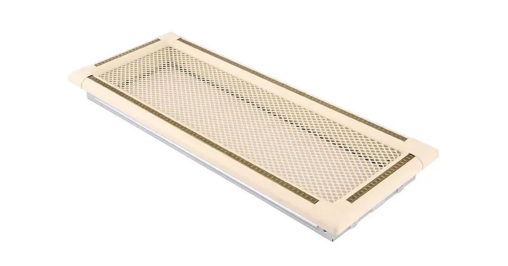 Akce HS Flamingo Krbová mřížka 16x45 cm, EXCLUSIVE slonová kost / mosazná patina