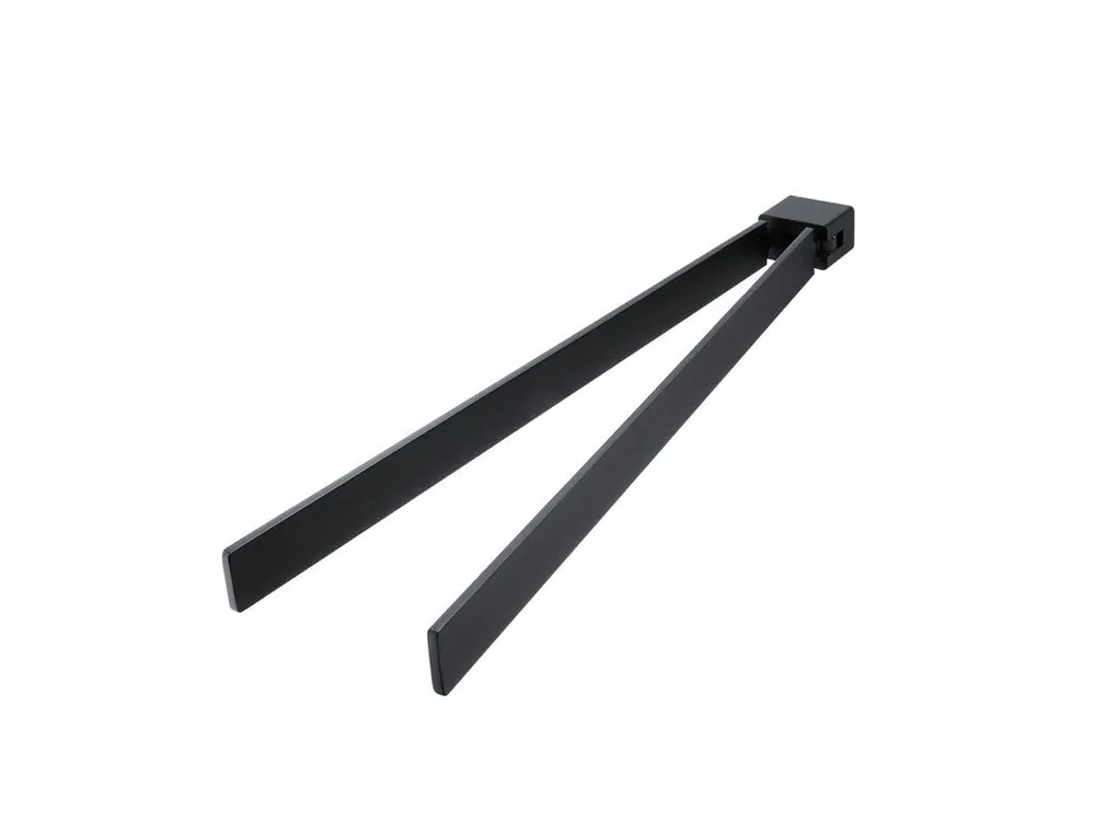 Značkový Nimco KIBO - Černá matná Držák na ručníky otočný, 38 cm. Ki-14096-90