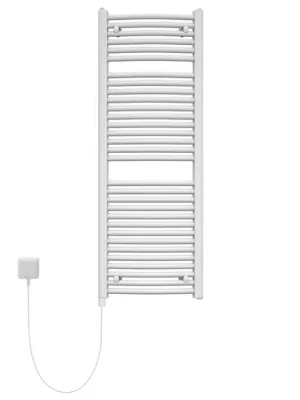 Akce Topný žebřík do koupelny elektrický Korado Koralux Rondo Max-E 1500x750mm 1000W bílá