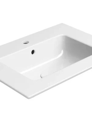 Značkový PURA keramické umyvadlo Slim 62x46cm, bílá ExtraGlaze