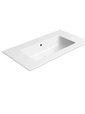 Akce PURA keramické umyvadlo Slim 82x46cm, bez otvoru, bílá ExtraGlaze