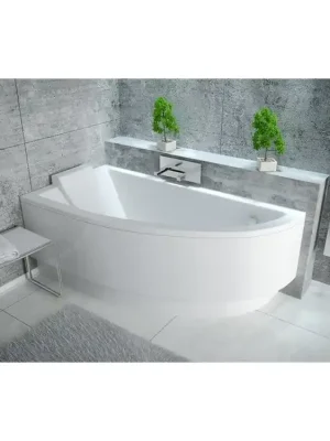 Must-Have Asymetrická vana FONDI, S nožičkami, 150 × 70 cm, Levé