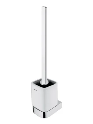 Značkový Nimco NIKAU - Chrom Toaletní WC kartáč s hranatou rukojetí NK 30094KN-HR-26