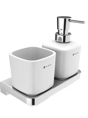 Akce Nimco MAYA - Chrom Dávkovač s pohárkem na kartáčky MA 2905831K-26