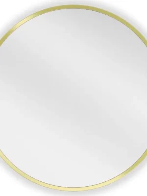 Akce Kulaté zrcadlo MEXEN LOFT 30 cm - zlatý rám, 9850-030-030-000-50