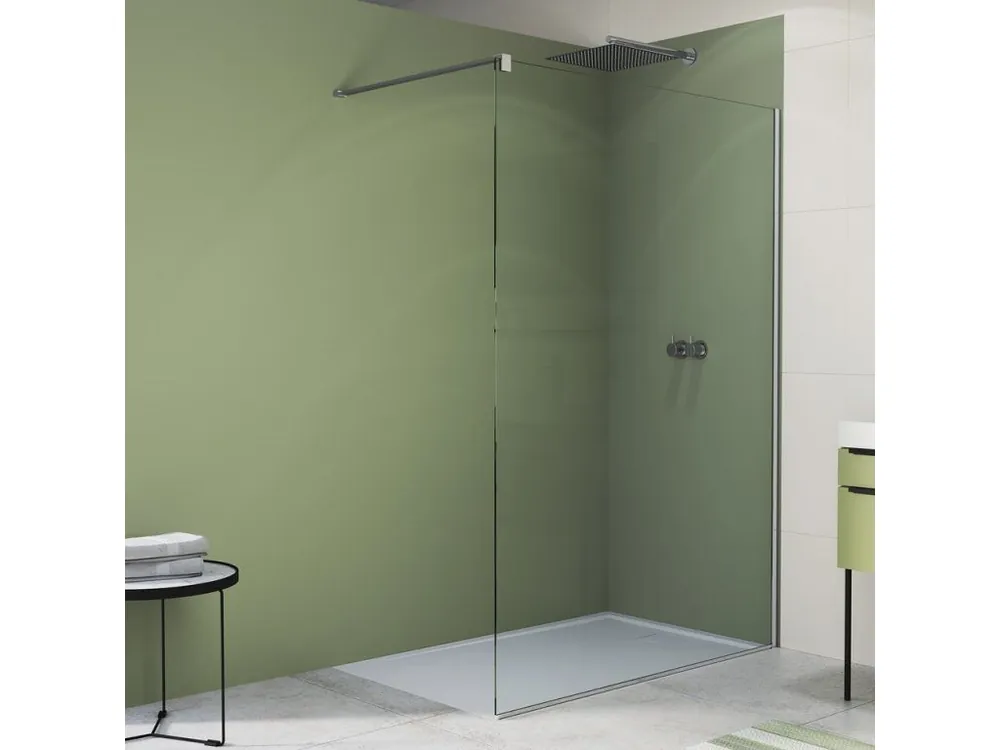 Značkový Ronal EASY STR4P Walk-In Pevná stěna samostatná 120 cm