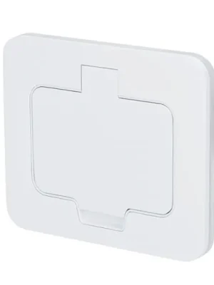 Solight 5B322W vestavná podlahová zásuvka, IP55,, matná bílá, obdelníkové víčko Dokud Zásoby Vydrží