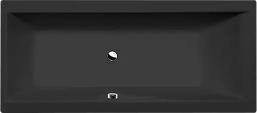 Značkový Polysan CLEO obdélníková vana 180x80x48cm, černá mat 95611.21