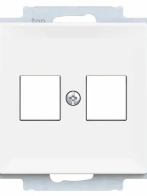 ABB ZONI® 5014T-A02018 240 Kryt zásuvky komunikační MATNÝ BÍLÝ plochý Výhodná Nabídka