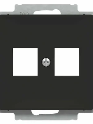 ABB ZONI® 5014T-A02018 237 Kryt zásuvky komunikační MATNÁ ČERNÁ plochý Finální Výprodej