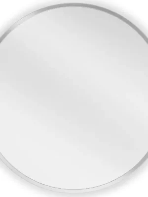 Značkový Kulaté zrcadlo MEXEN LOFT 40 cm - inox rám, 9850-040-040-000-10