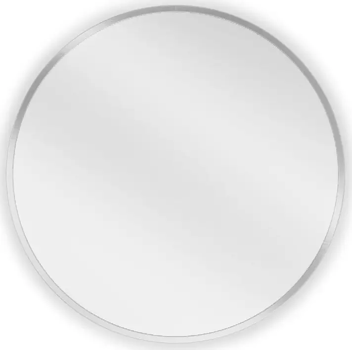 Značkový Kulaté zrcadlo MEXEN LOFT 40 cm - inox rám, 9850-040-040-000-10
