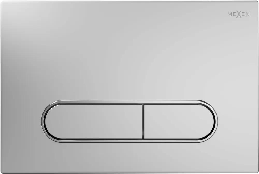 Akce Ovládací tlačítko splachovadla Mexen Fenix 11 - chromové matné - dvojčinné - plastové, 601102