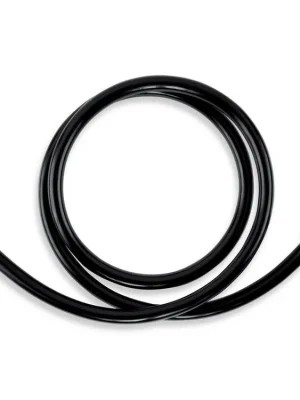 Akce Sprchová hadice plastová 150 cm černá-chrom PVC/150,5