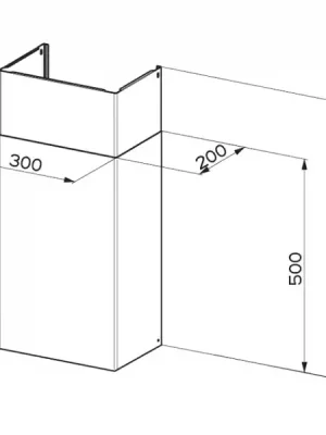 Tovární Cena Faber Sada komínů 990mm BK