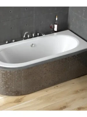 Akční Cena Asymetrická vana AVITA SLIM, S nožičkami, 180 × 80 cm, Pravé