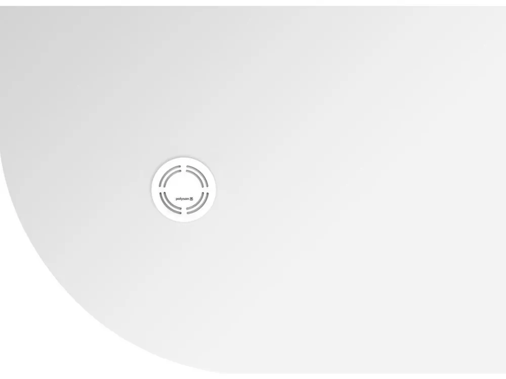 Akce Polysan FLEXIA vanička z litého mramoru čtvrtkruh, s možností úpravy rozměru, 110x80cm, R550, pravá 91271