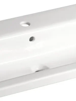 Zlevněný Sapho CITY keramické umyvadlo hranaté 80x45cm, bílá KE080